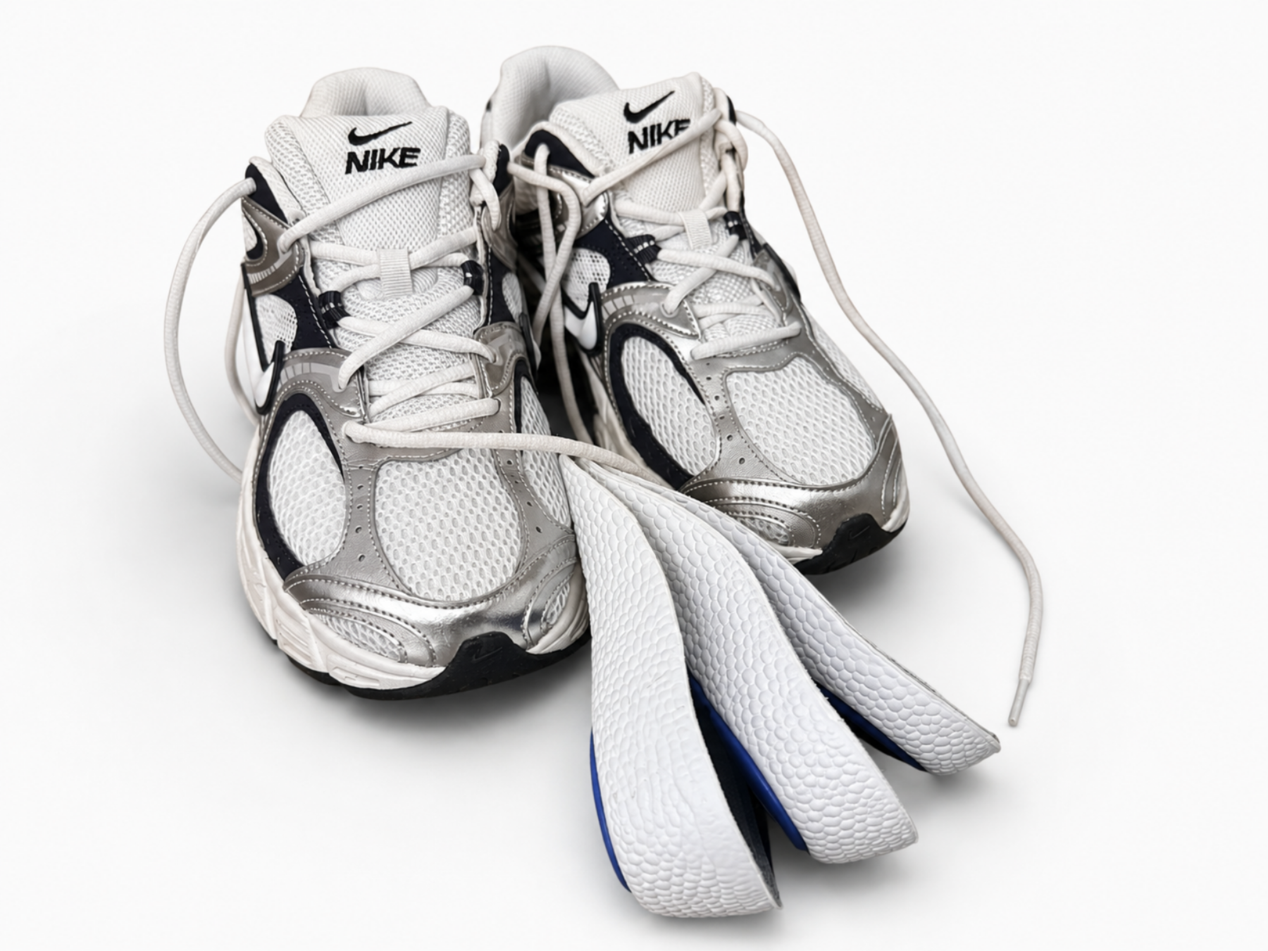 White black shoes