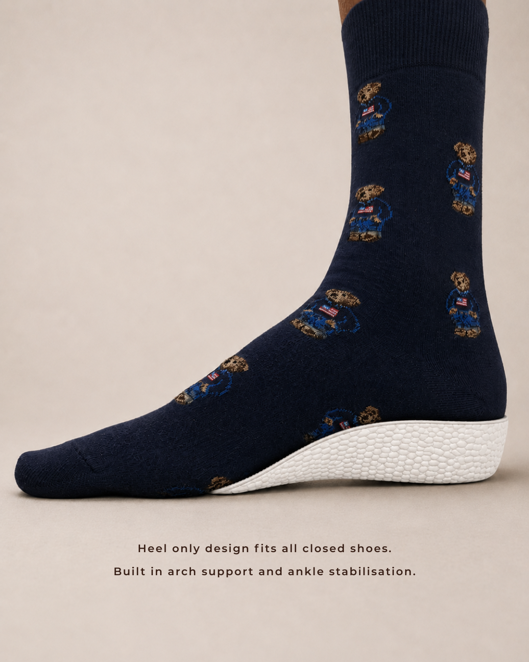 white ondorq elevate height boosting insole for men