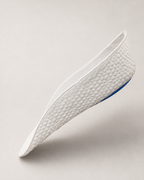 Single white ÖNDÖRQ Elevate height increase insole floating on neutral background